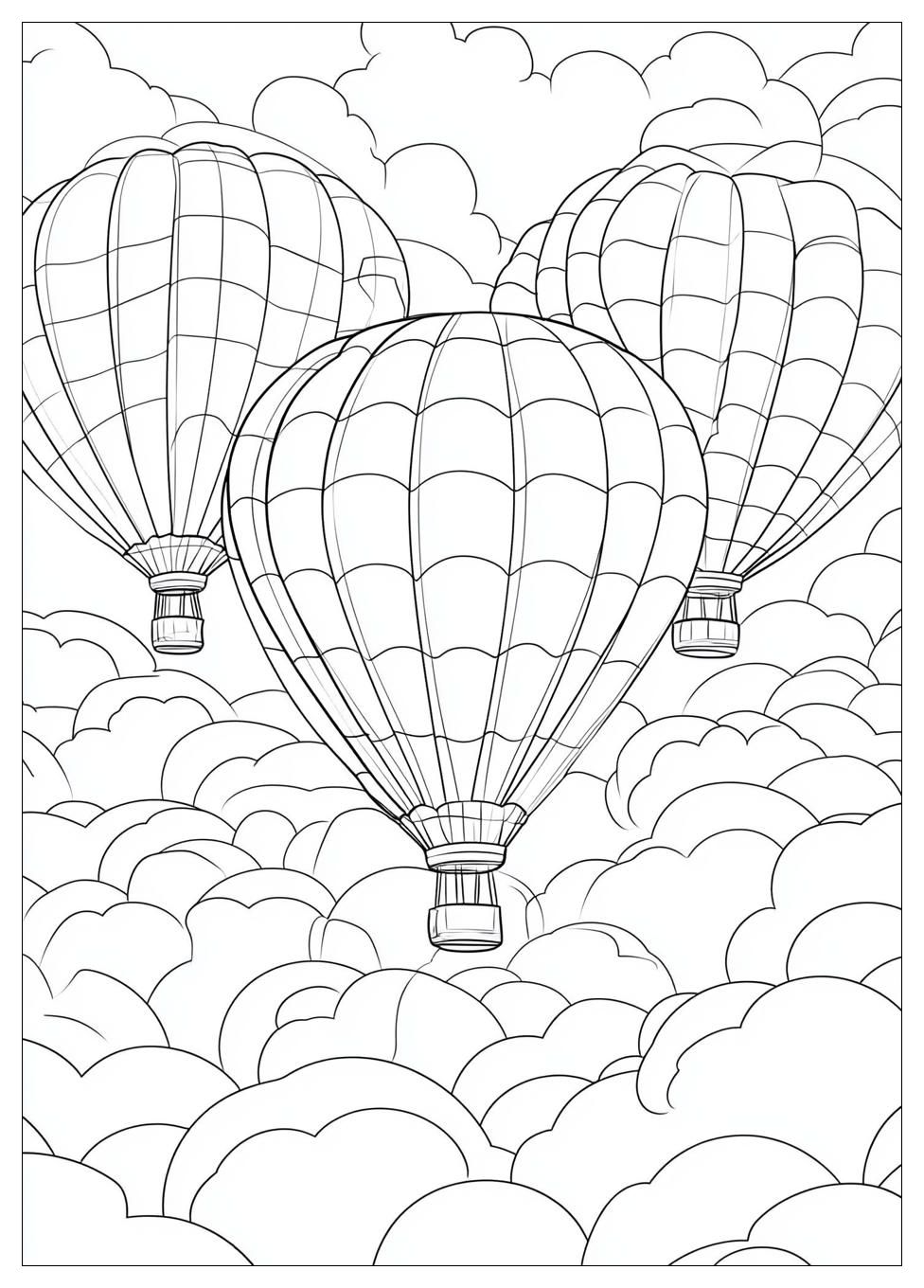 Hot Air Balloon Coloring Pages-1