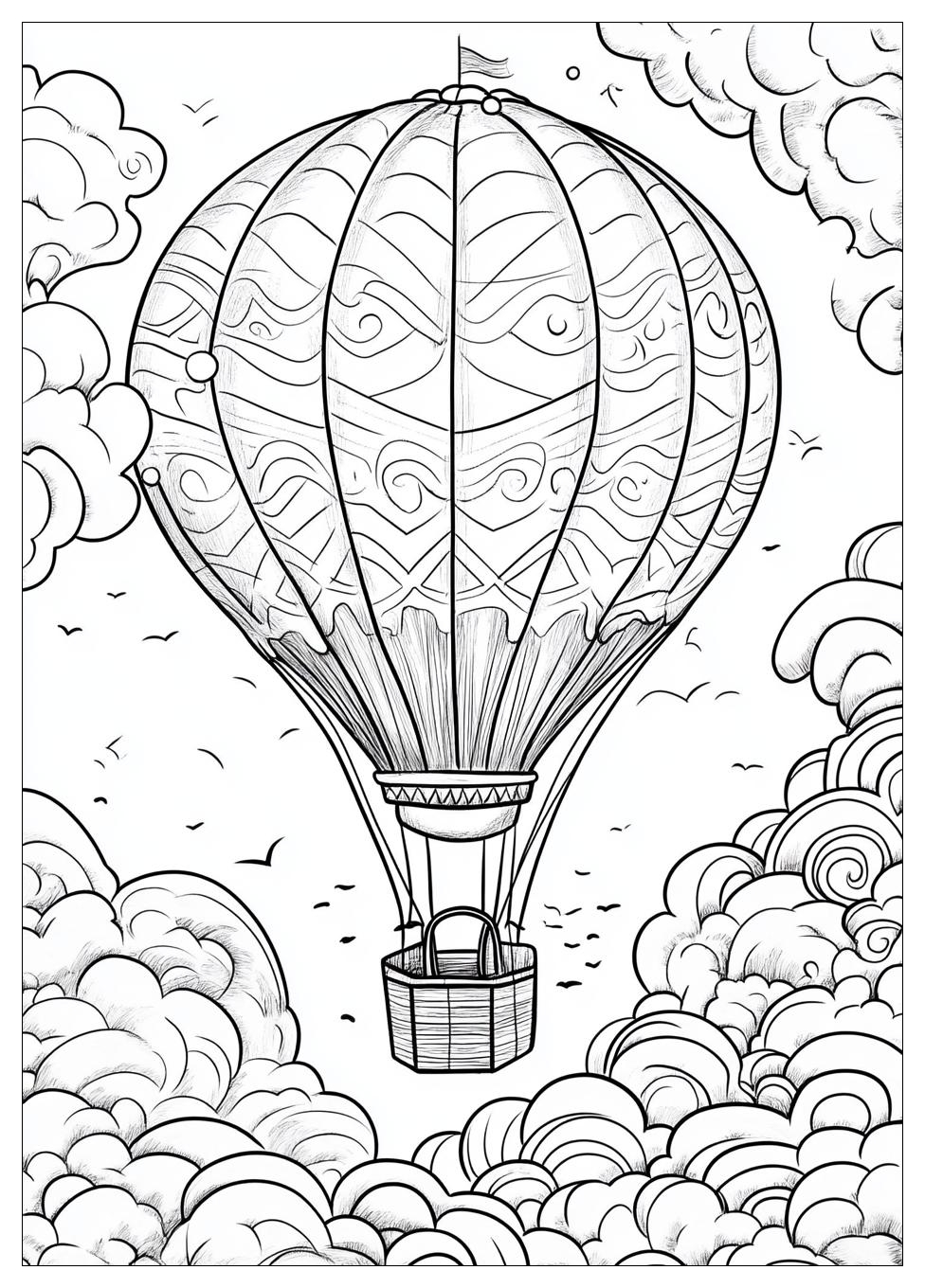 Hot Air Balloon Coloring Pages-12