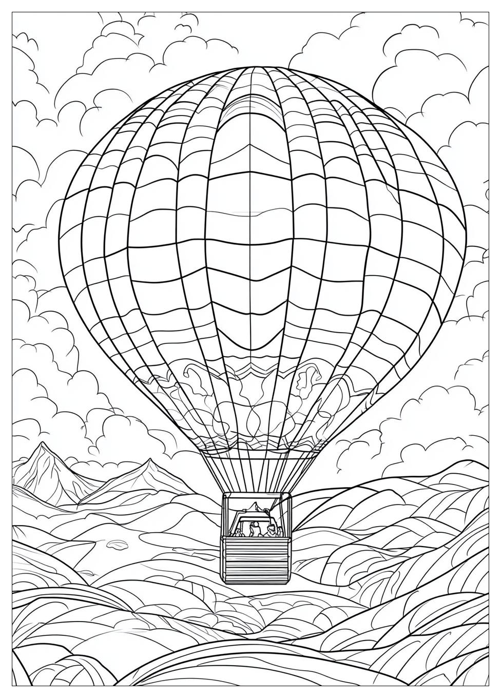 Hot Air Balloon Coloring Pages-13