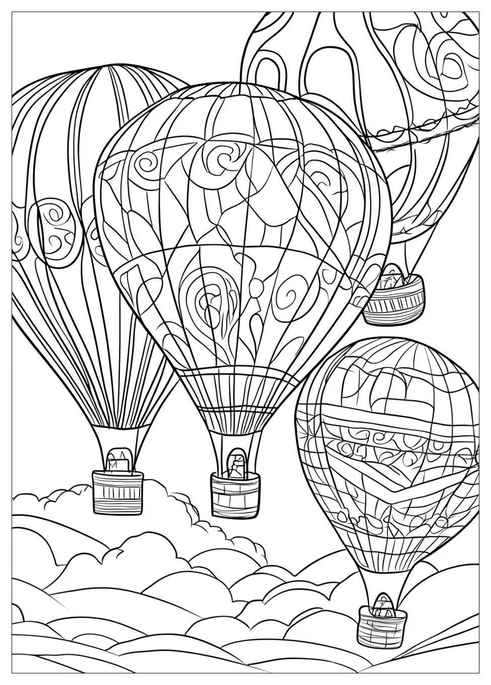 Hot Air Balloon Coloring Pages-16