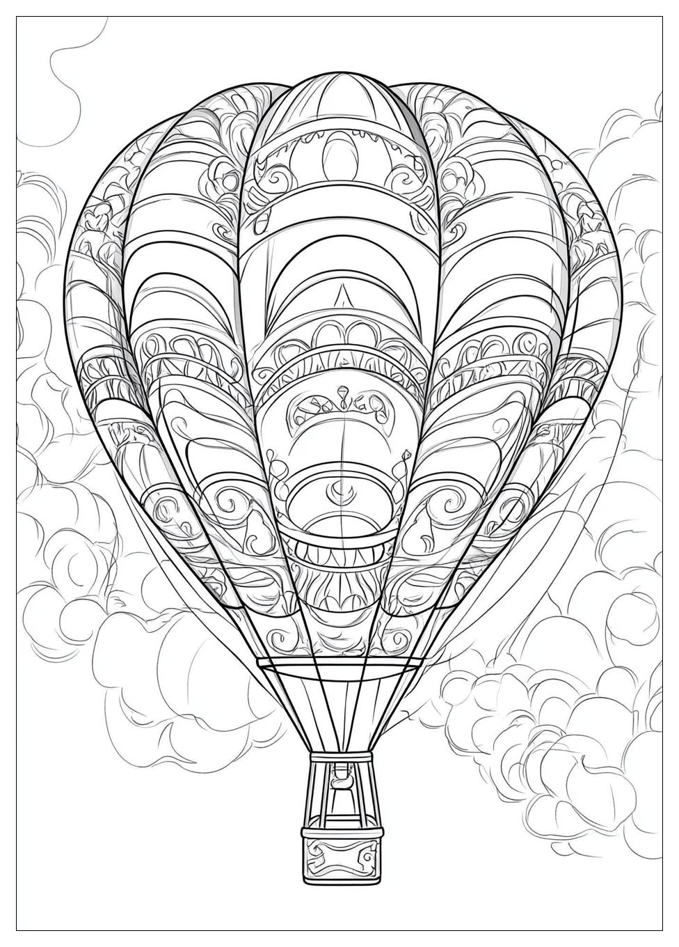 Hot Air Balloon Coloring Pages-18