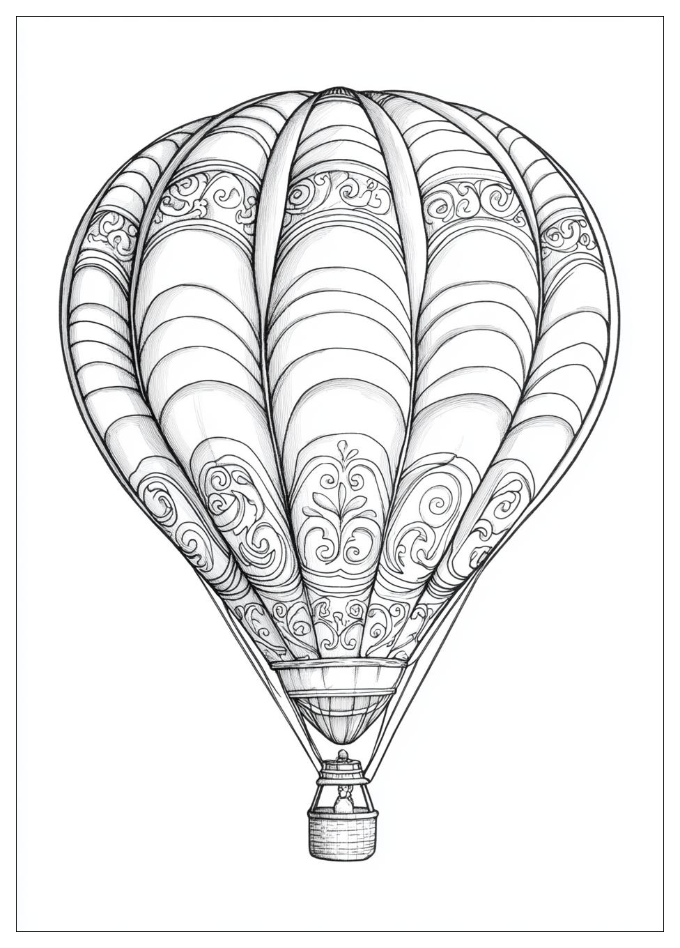 Hot Air Balloon Coloring Pages-20