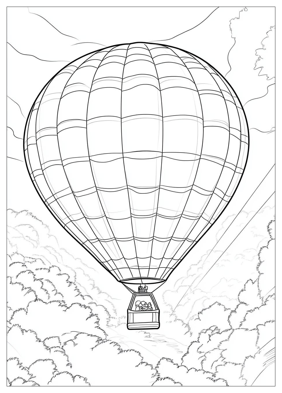 Hot Air Balloon Coloring Pages-5