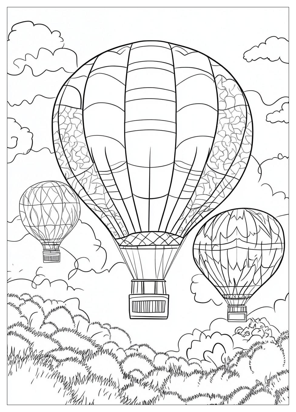 Hot Air Balloon Coloring Pages-8
