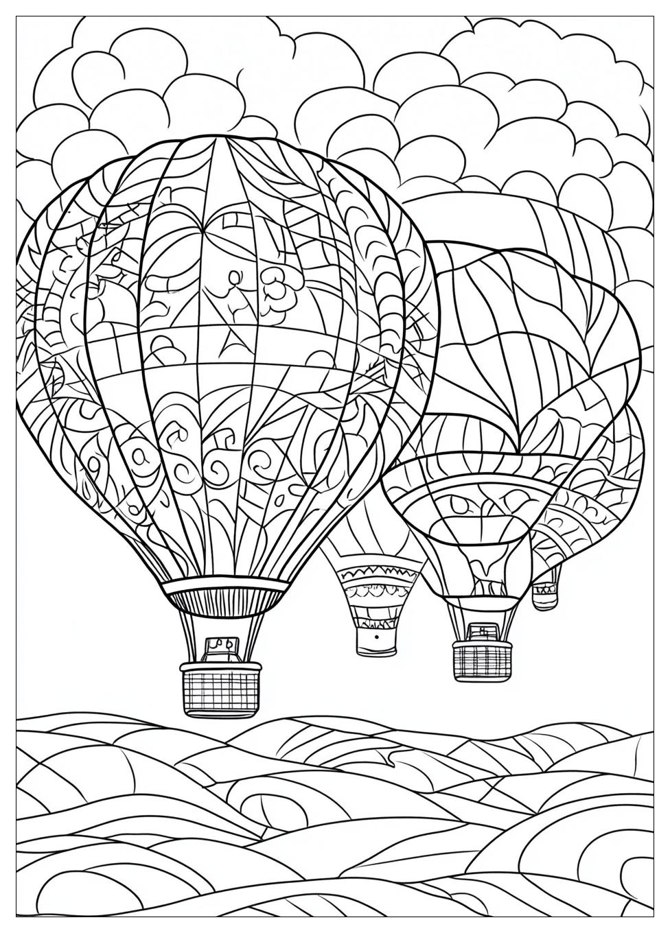 Hot Air Balloon Coloring Pages-9