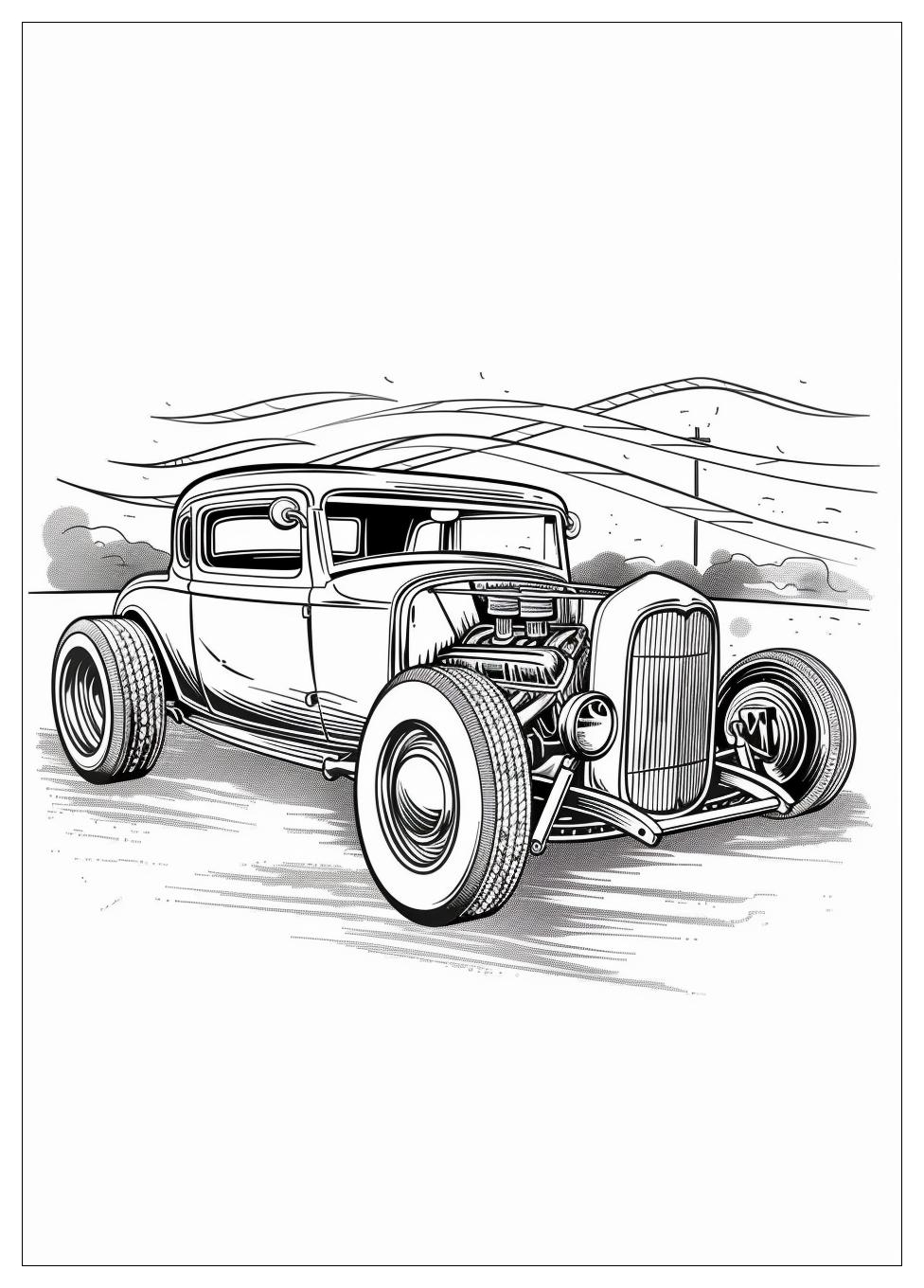 Hot Rod Coloring Pages-1