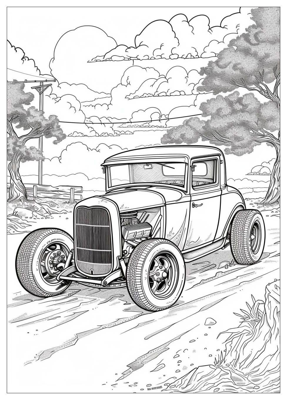 Hot Rod Coloring Pages-13