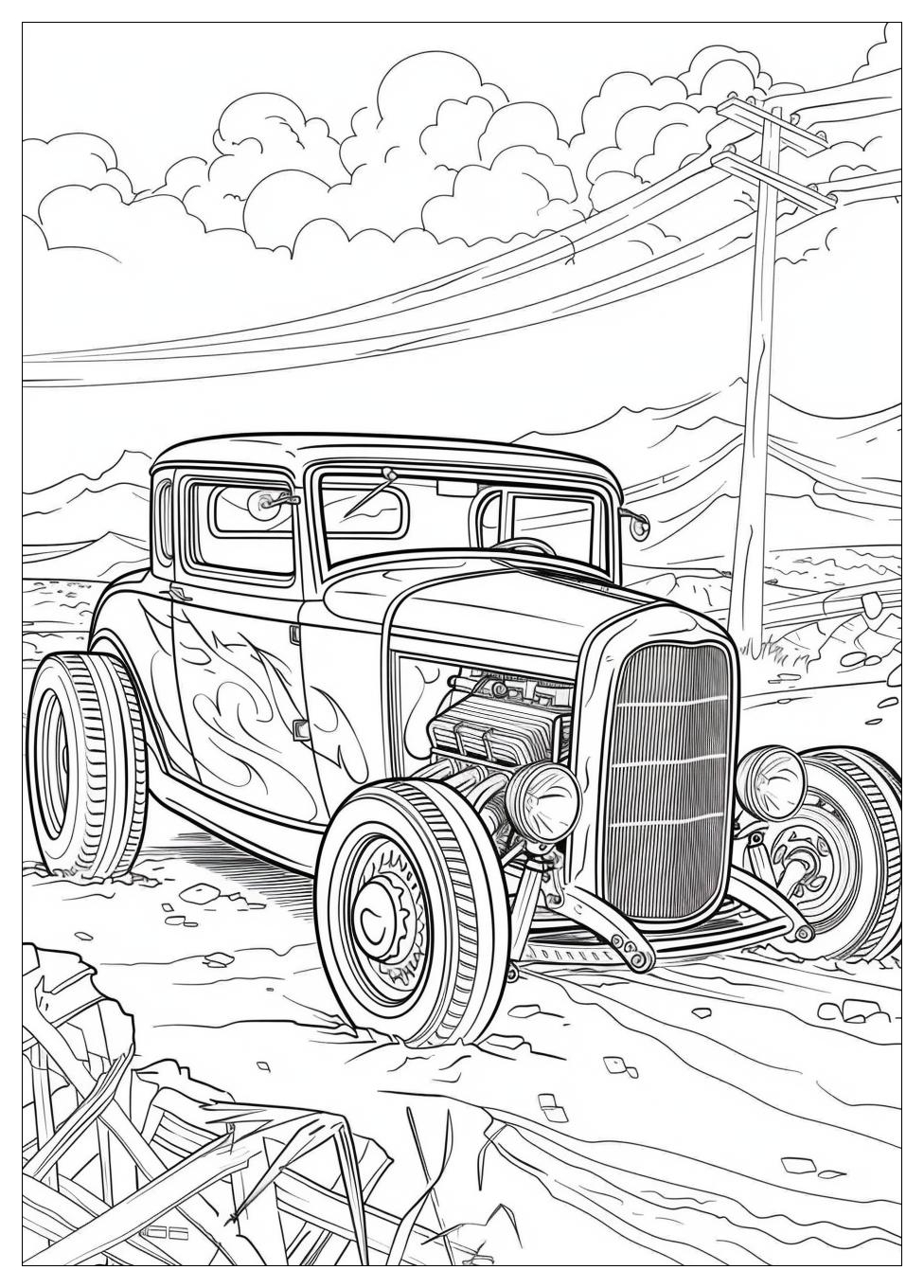 Hot Rod Coloring Pages-15