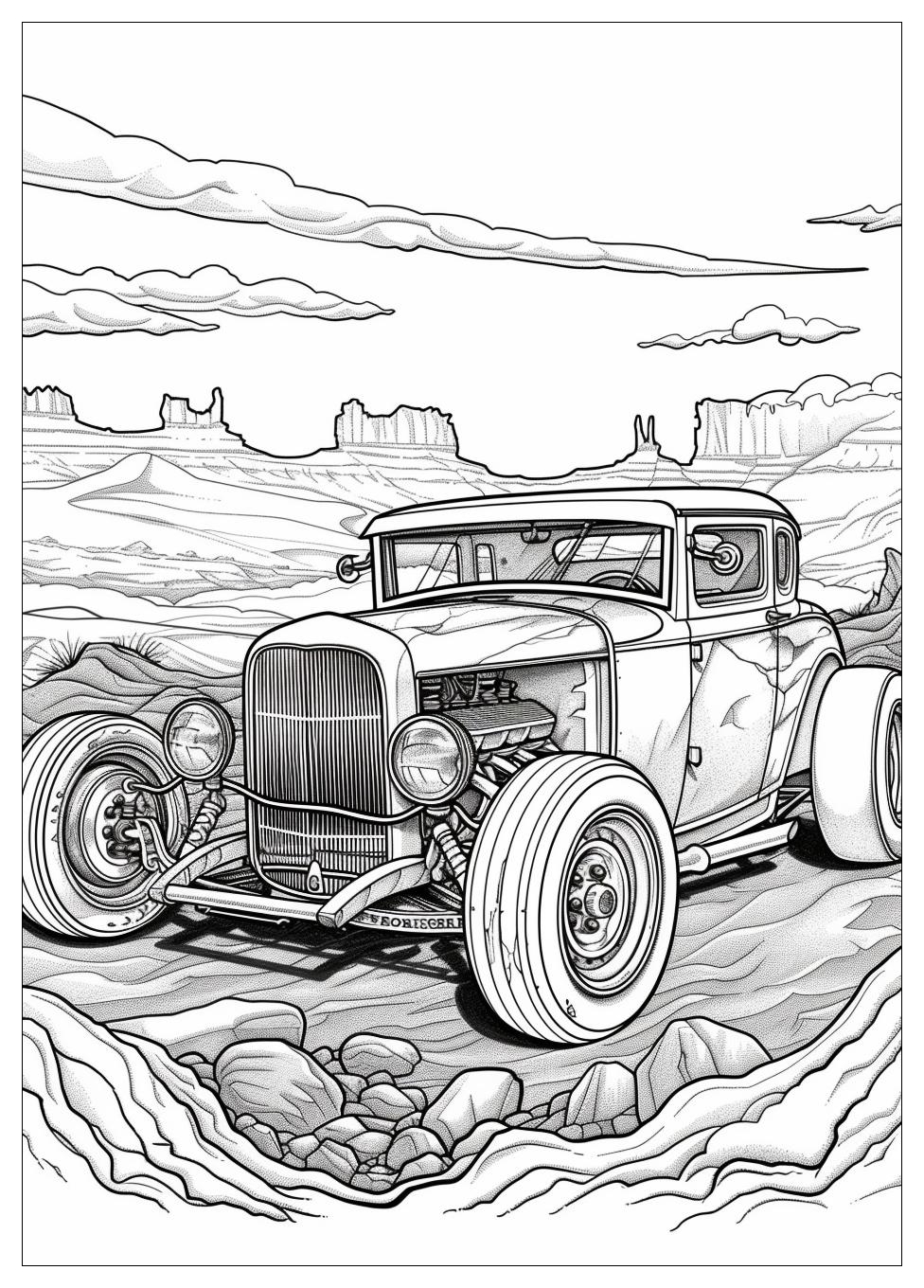 Hot Rod Coloring Pages-17