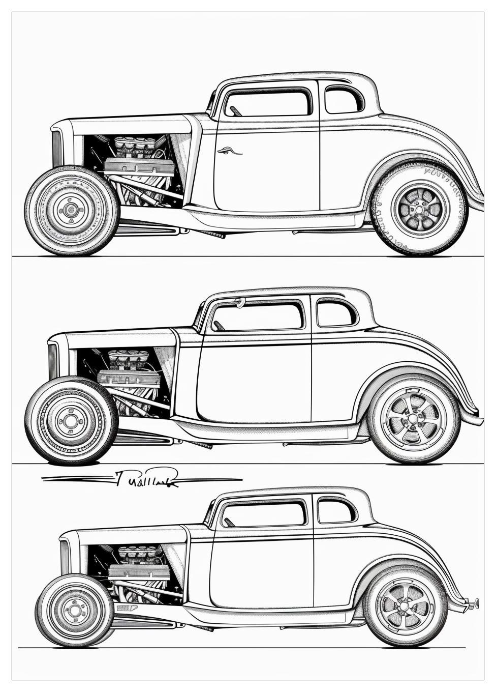 Hot Rod Coloring Pages-6