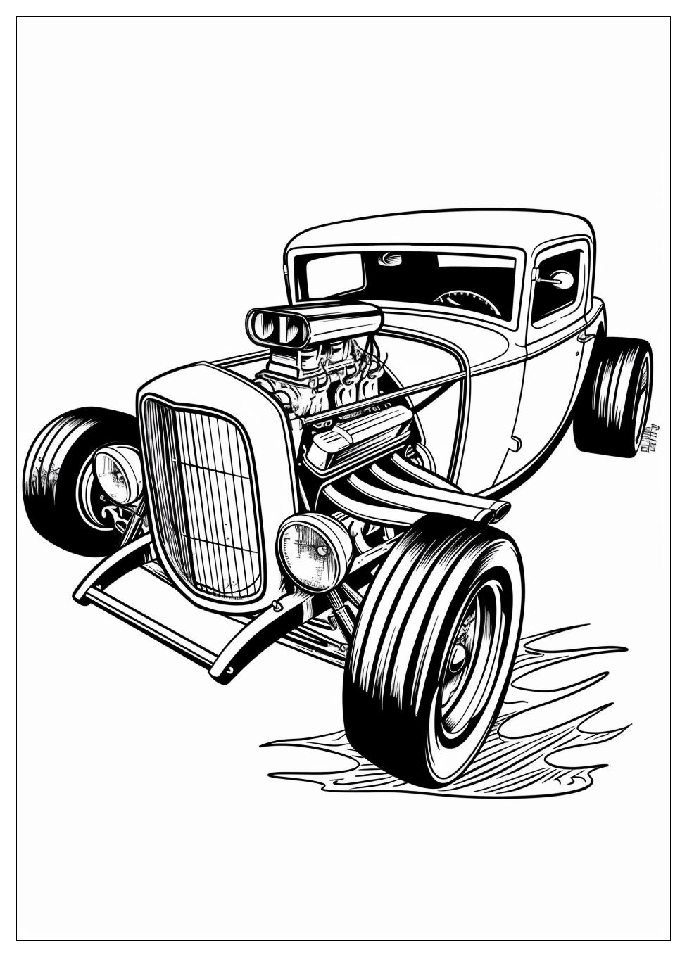 Hot Rod Coloring Pages-7