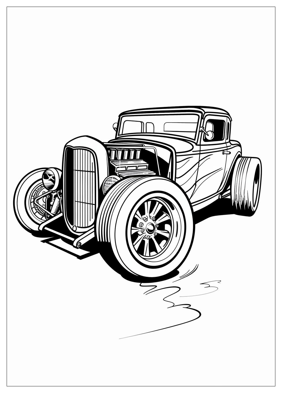 Hot Rod Coloring Pages-8