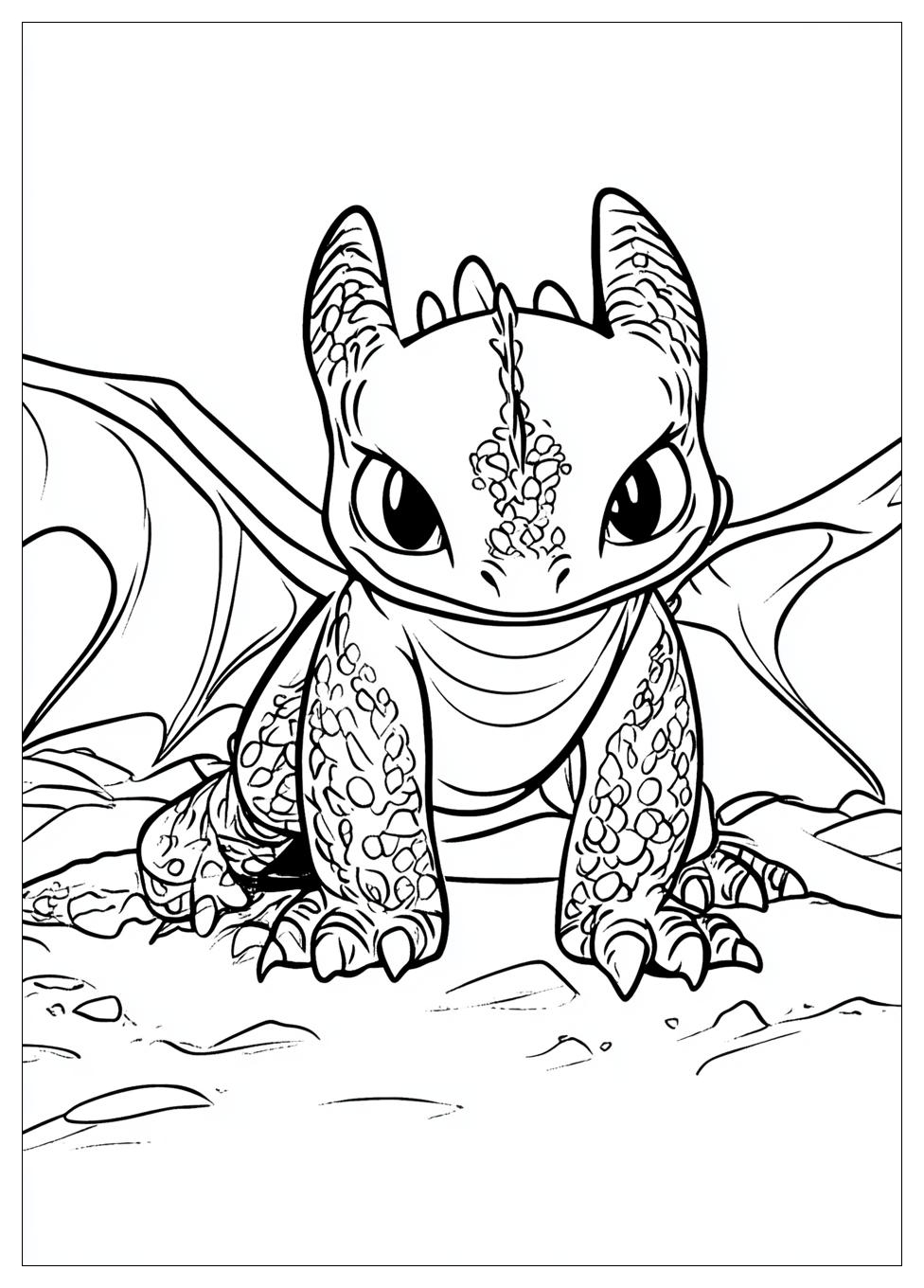 How To Train Your Dragon Coloring Pages-1