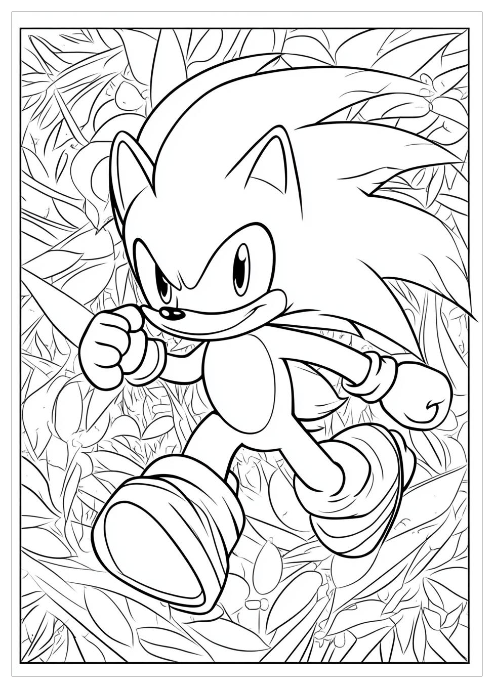 Hyper Sonic Coloring Pages-11