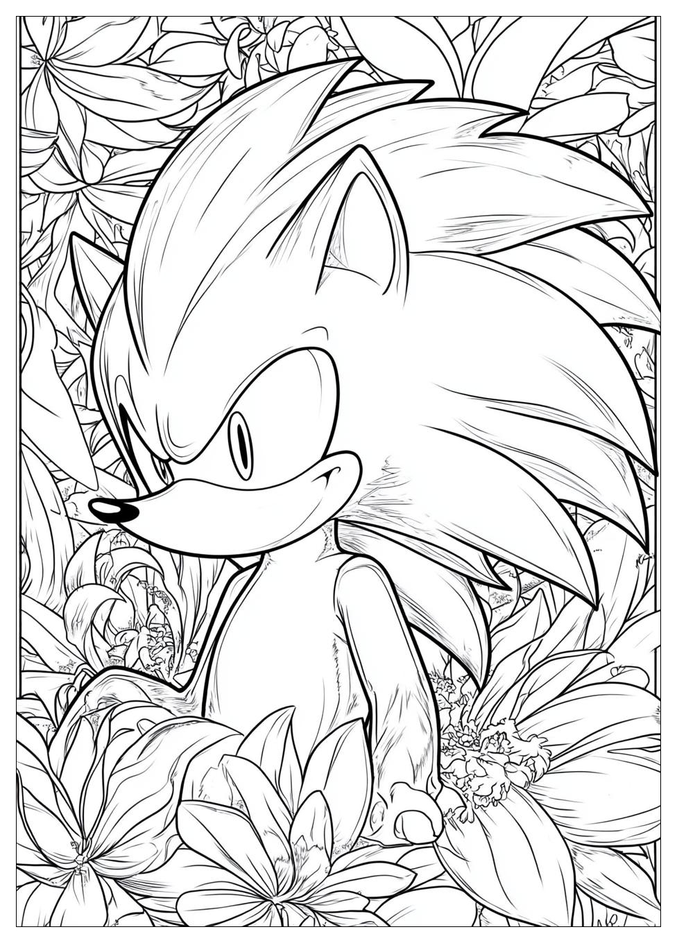 Hyper Sonic Coloring Pages-12