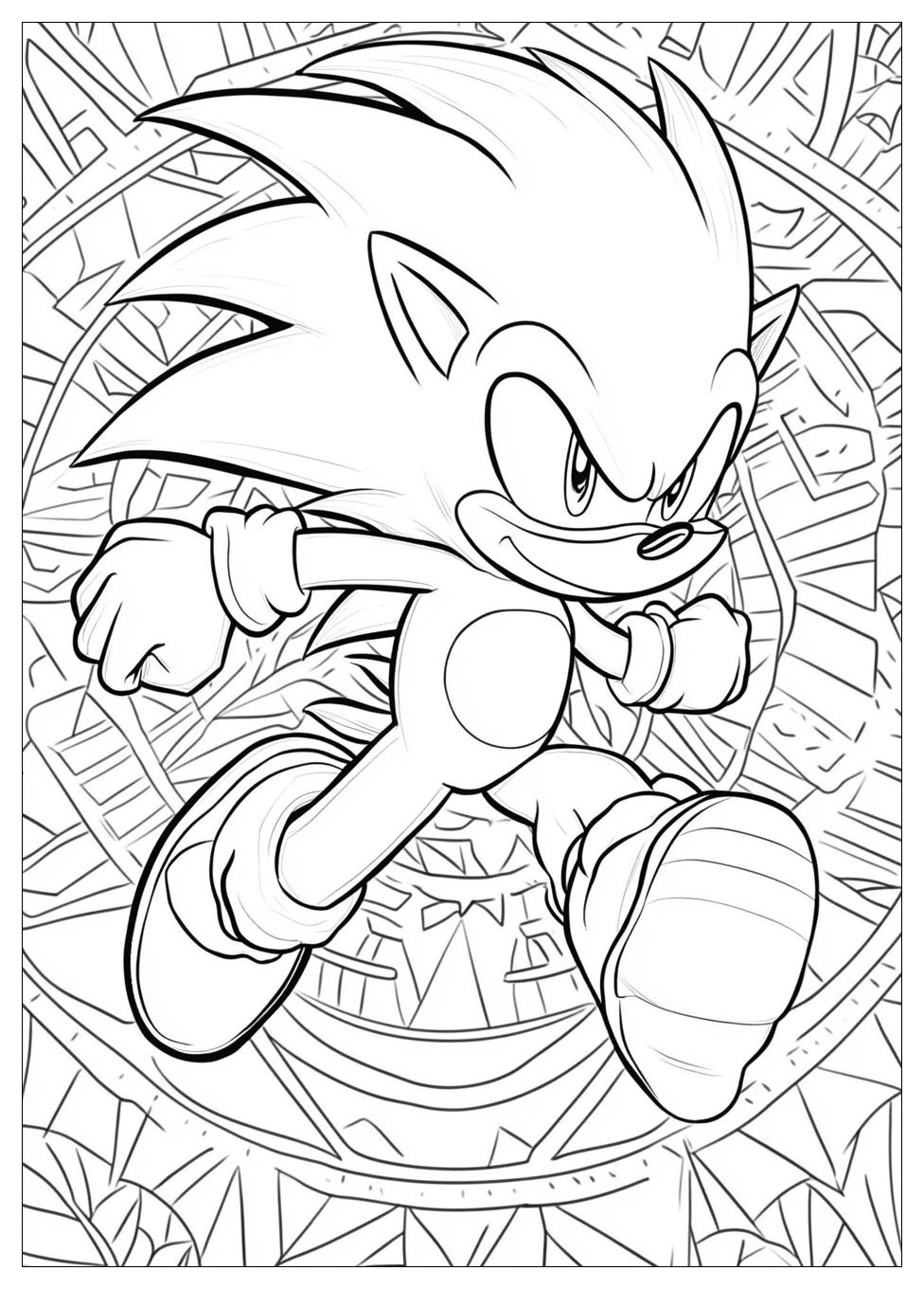 Hyper Sonic Coloring Pages-13