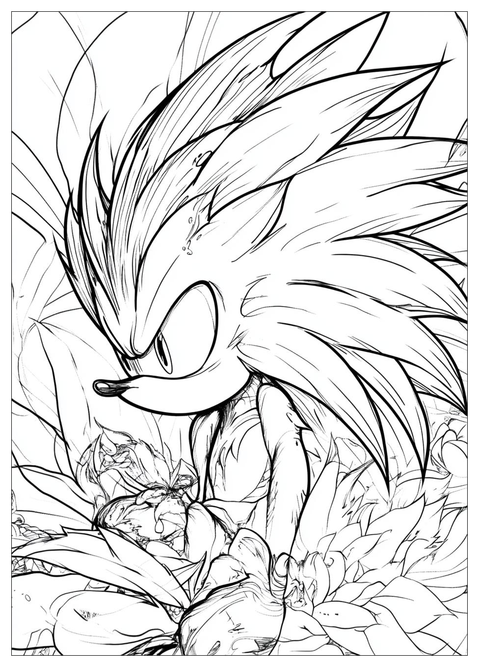 Hyper Sonic Coloring Pages-15