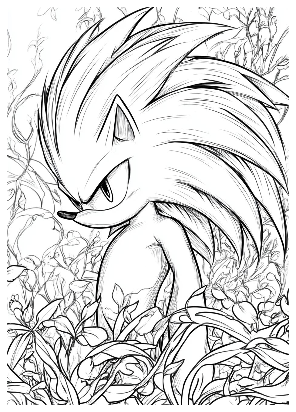 Hyper Sonic Coloring Pages-18