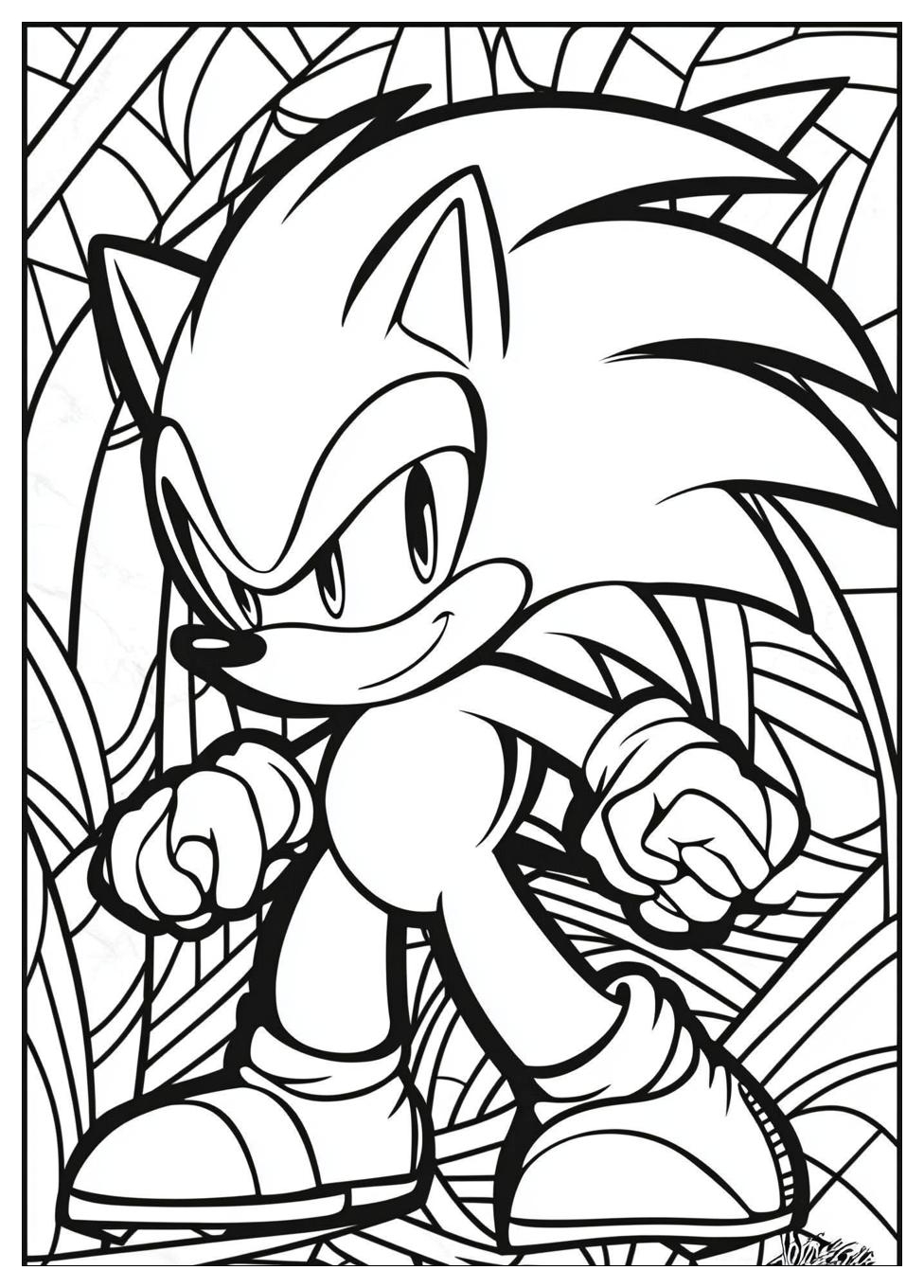 Hyper Sonic Coloring Pages-6