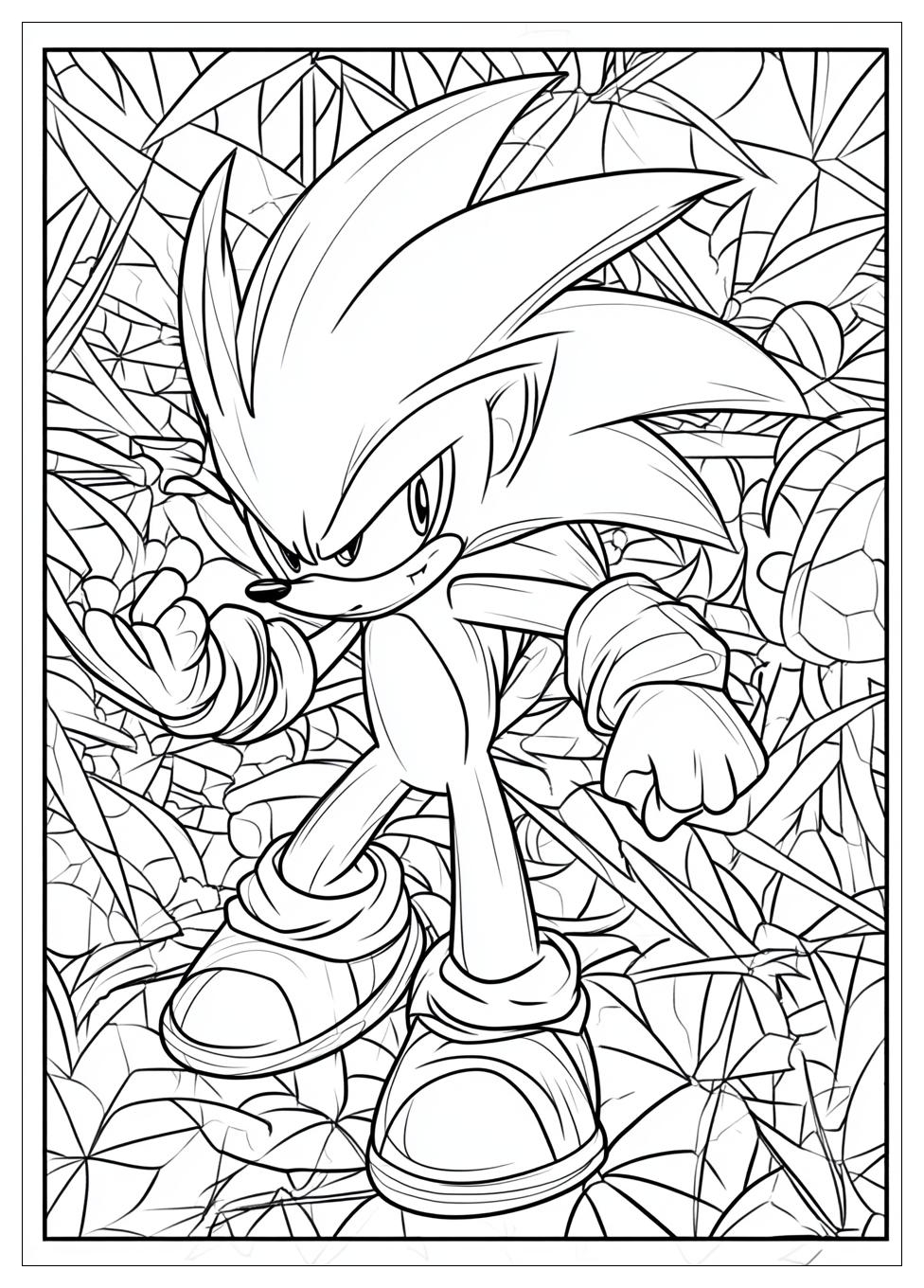 Hyper Sonic Coloring Pages-8