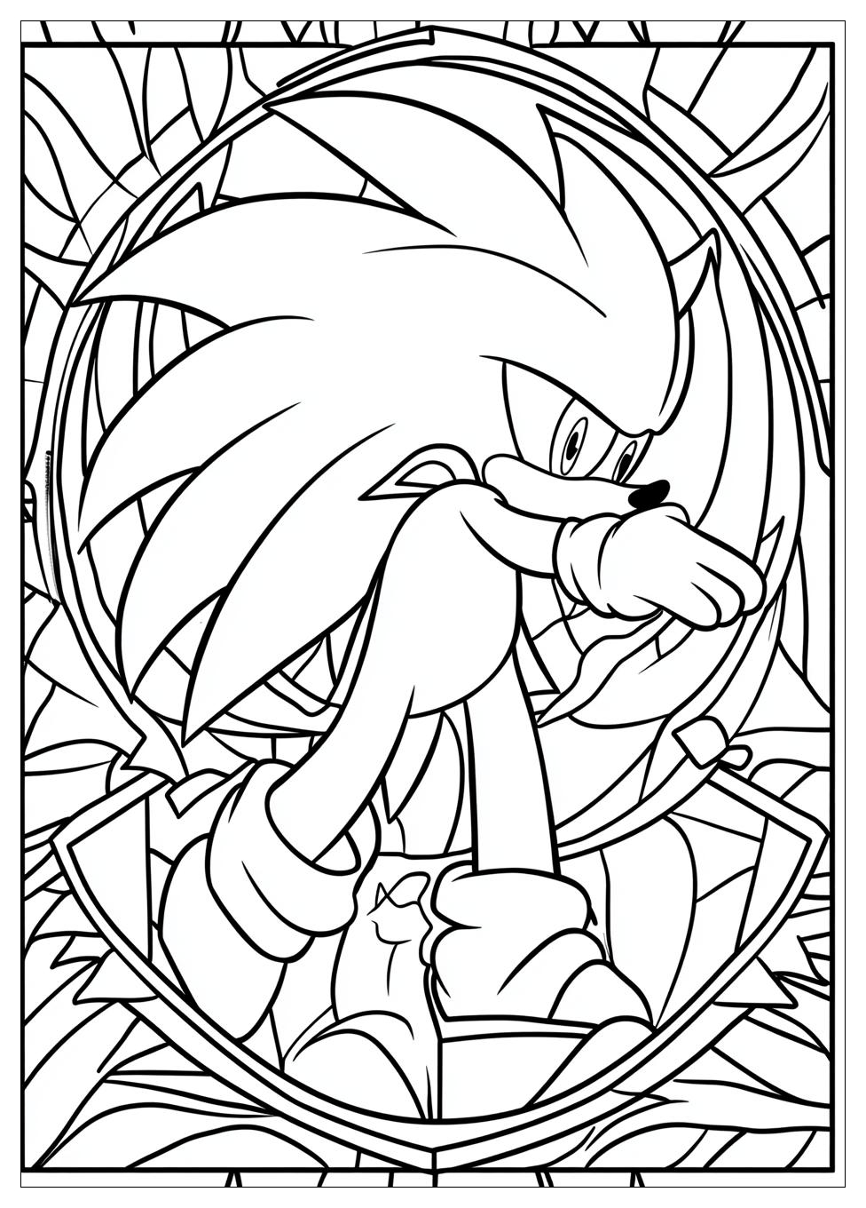 Hyper Sonic Coloring Pages-9