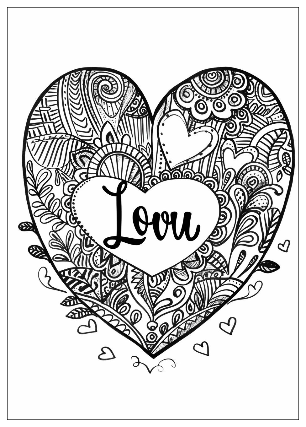 I Love You Coloring Pages-3