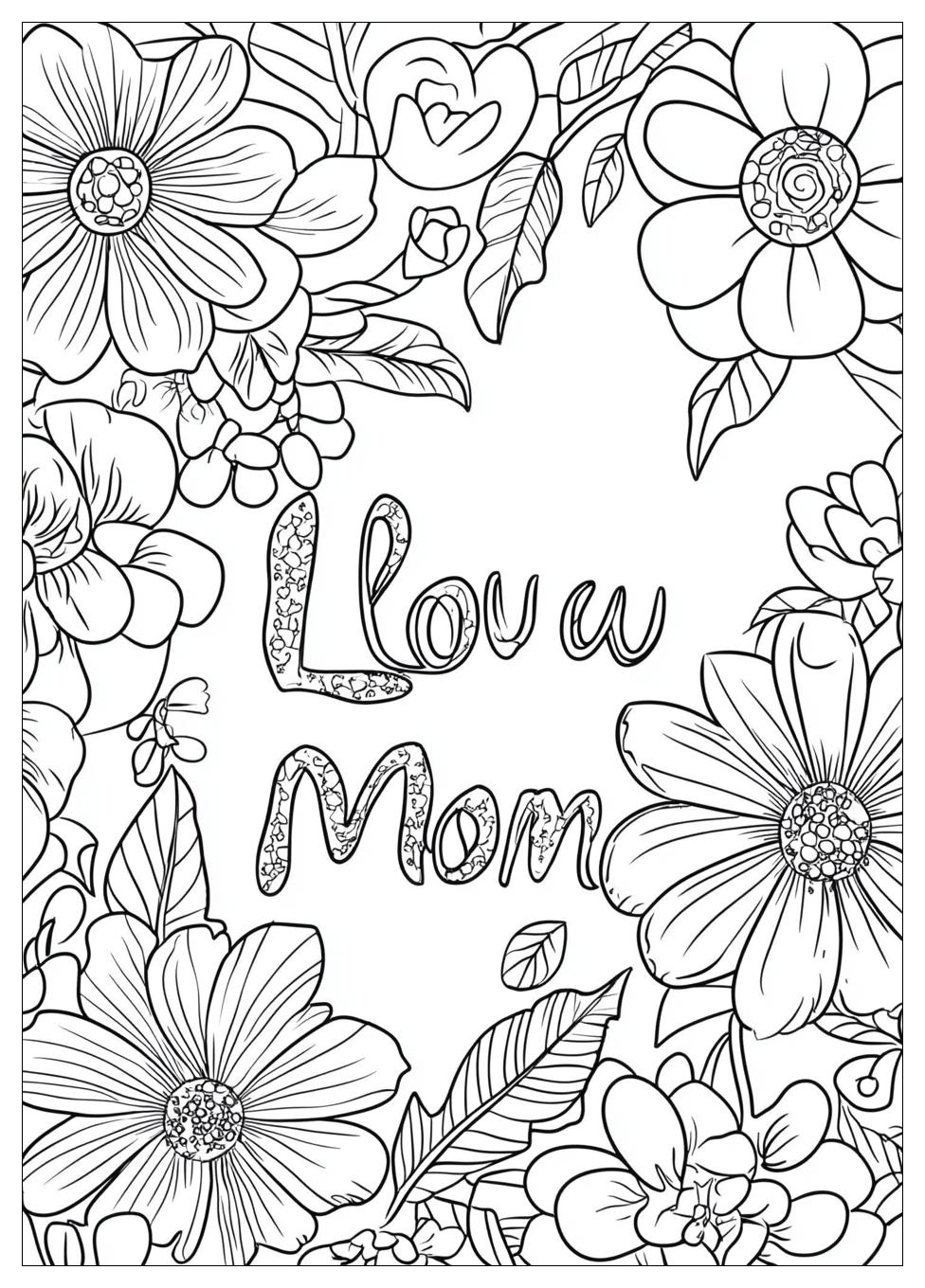 I Love You Mom Coloring Pages-18