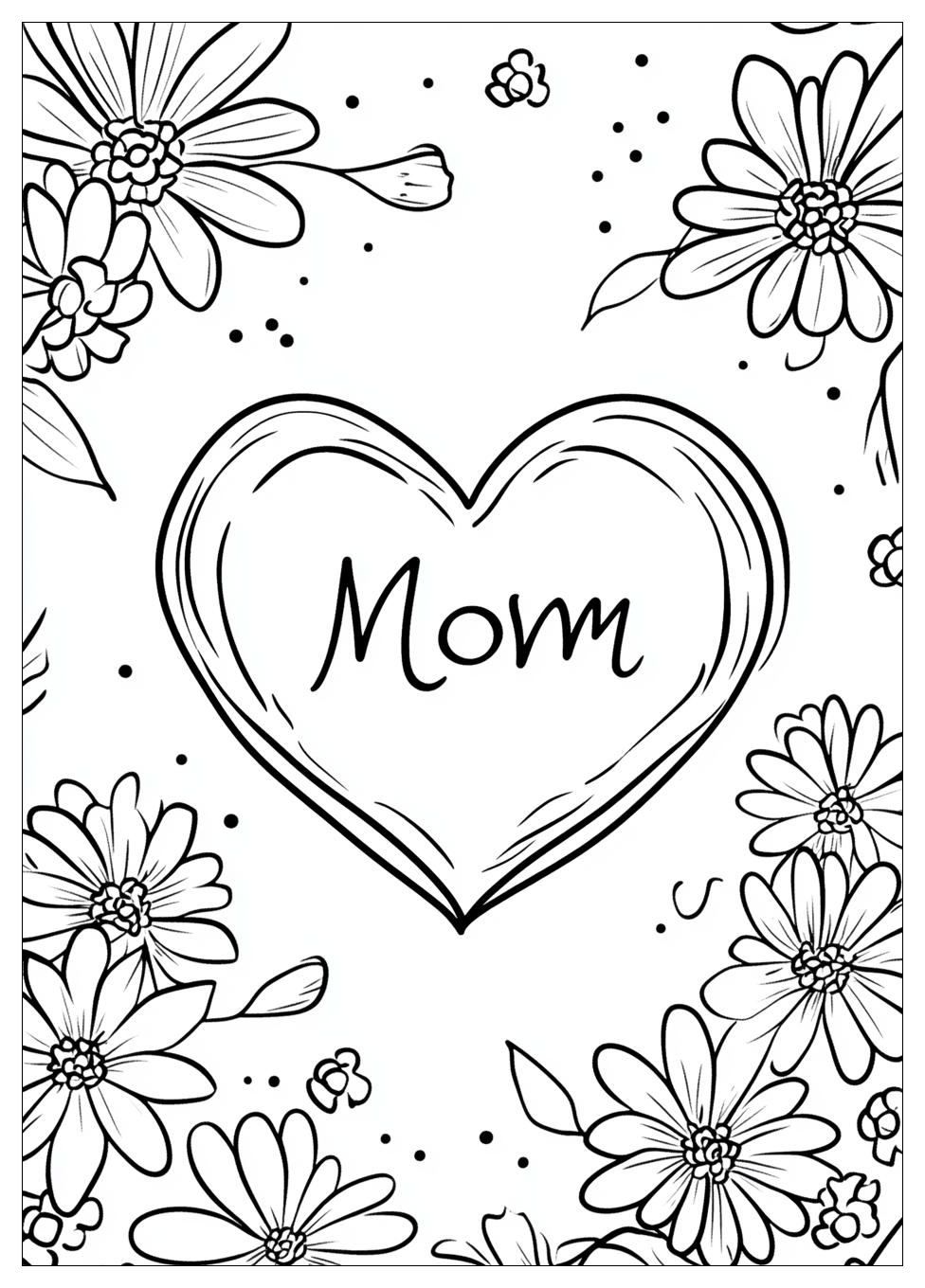 I Love You Mom Coloring Pages-8