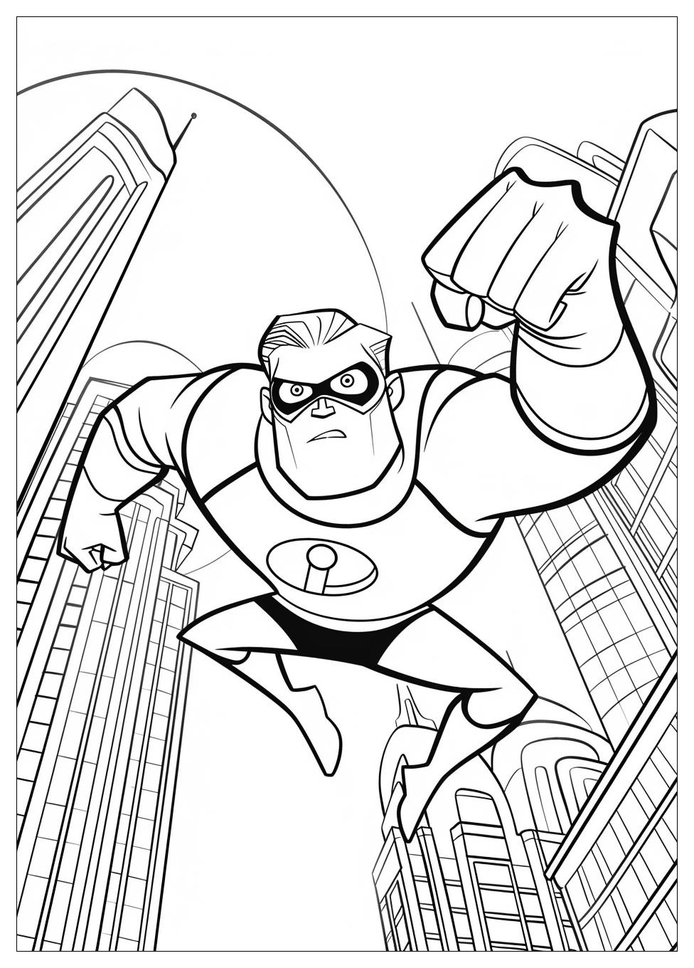 Incredibles Coloring Pages-1
