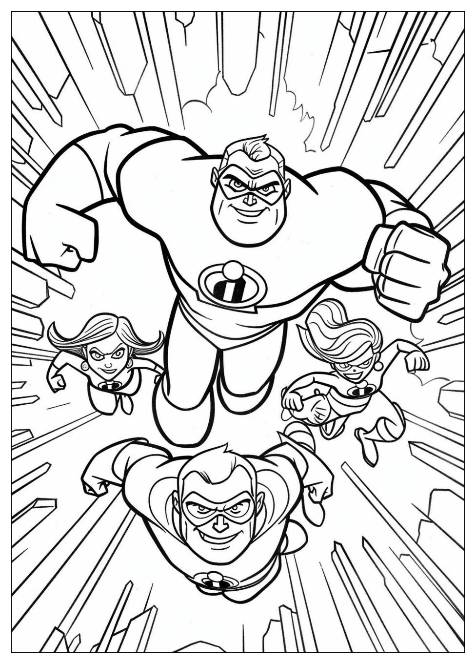 Incredibles Coloring Pages-13