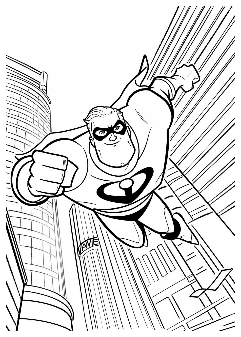 Incredibles Coloring Pages-17