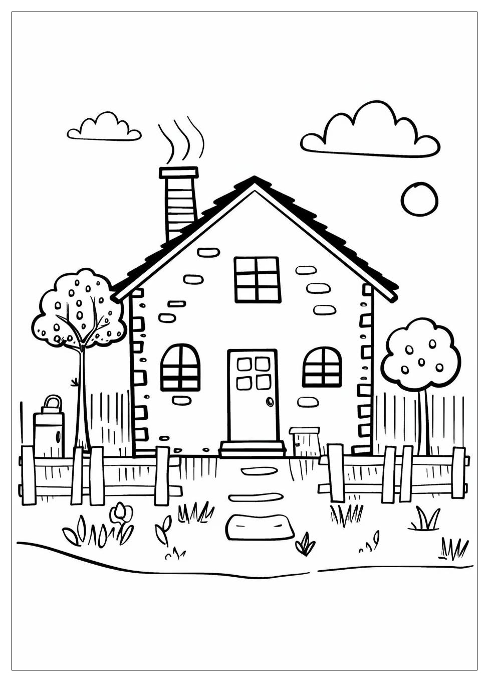Inside House Coloring Pages-11