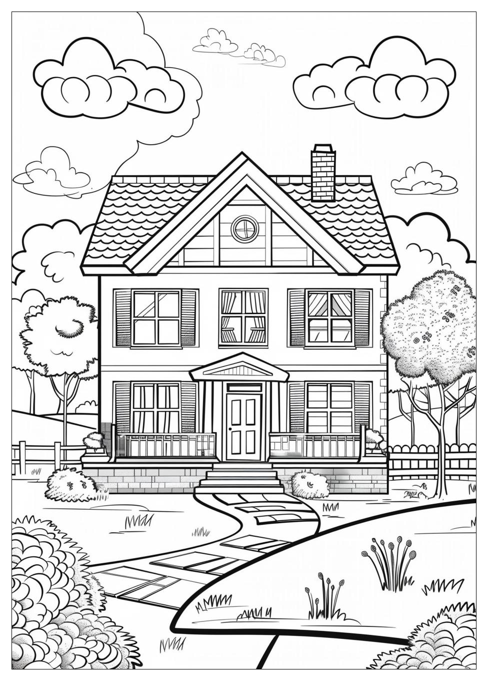 Inside House Coloring Pages-12