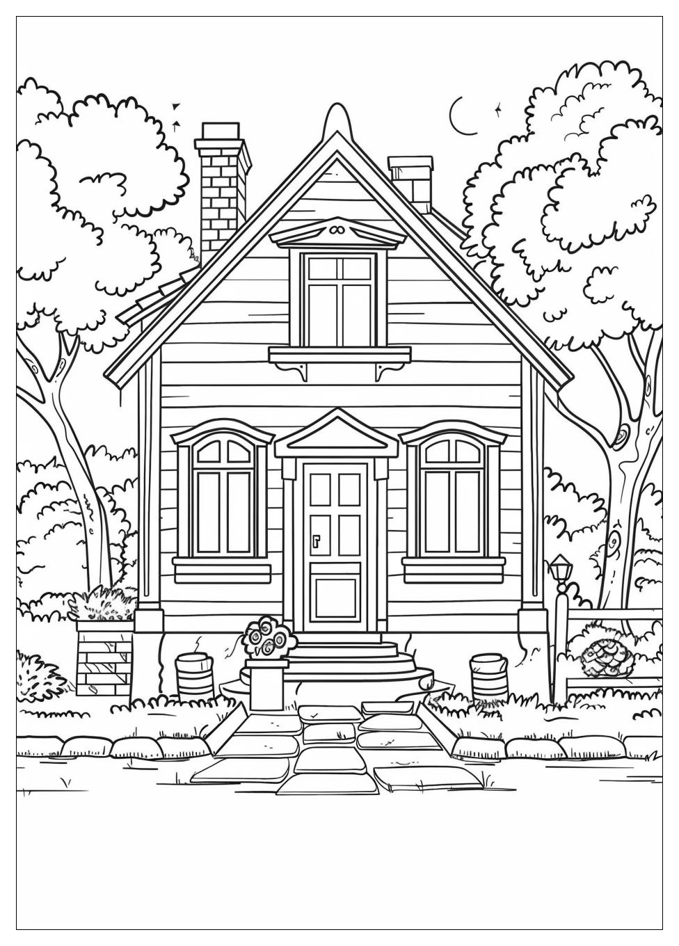 Inside House Coloring Pages-14