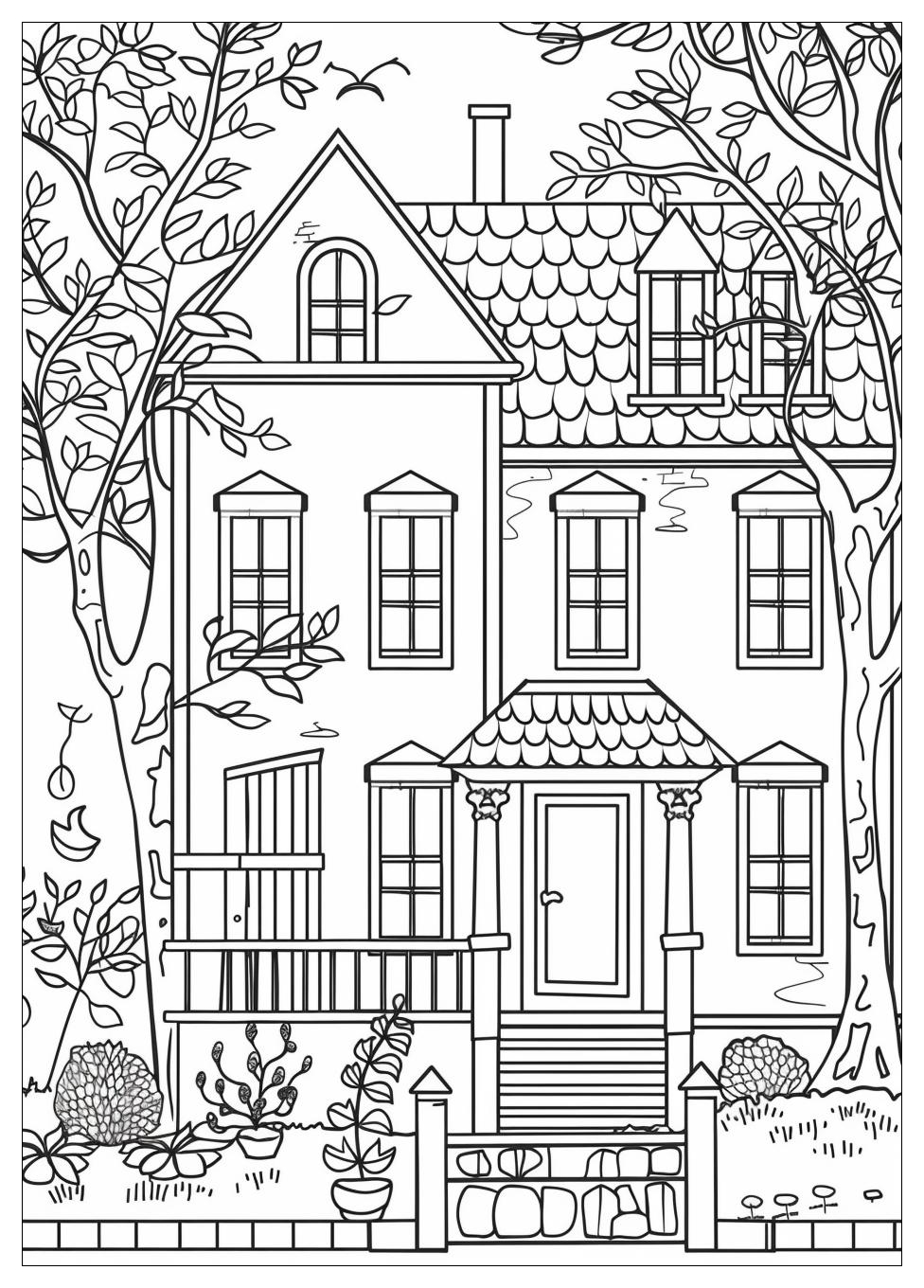 Inside House Coloring Pages-15