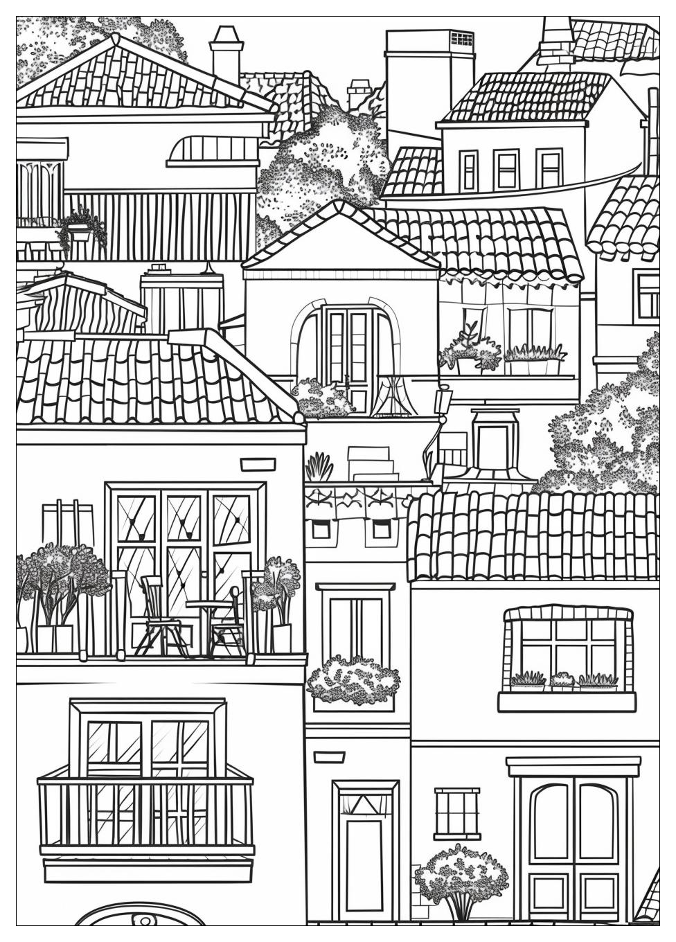 Inside House Coloring Pages-16