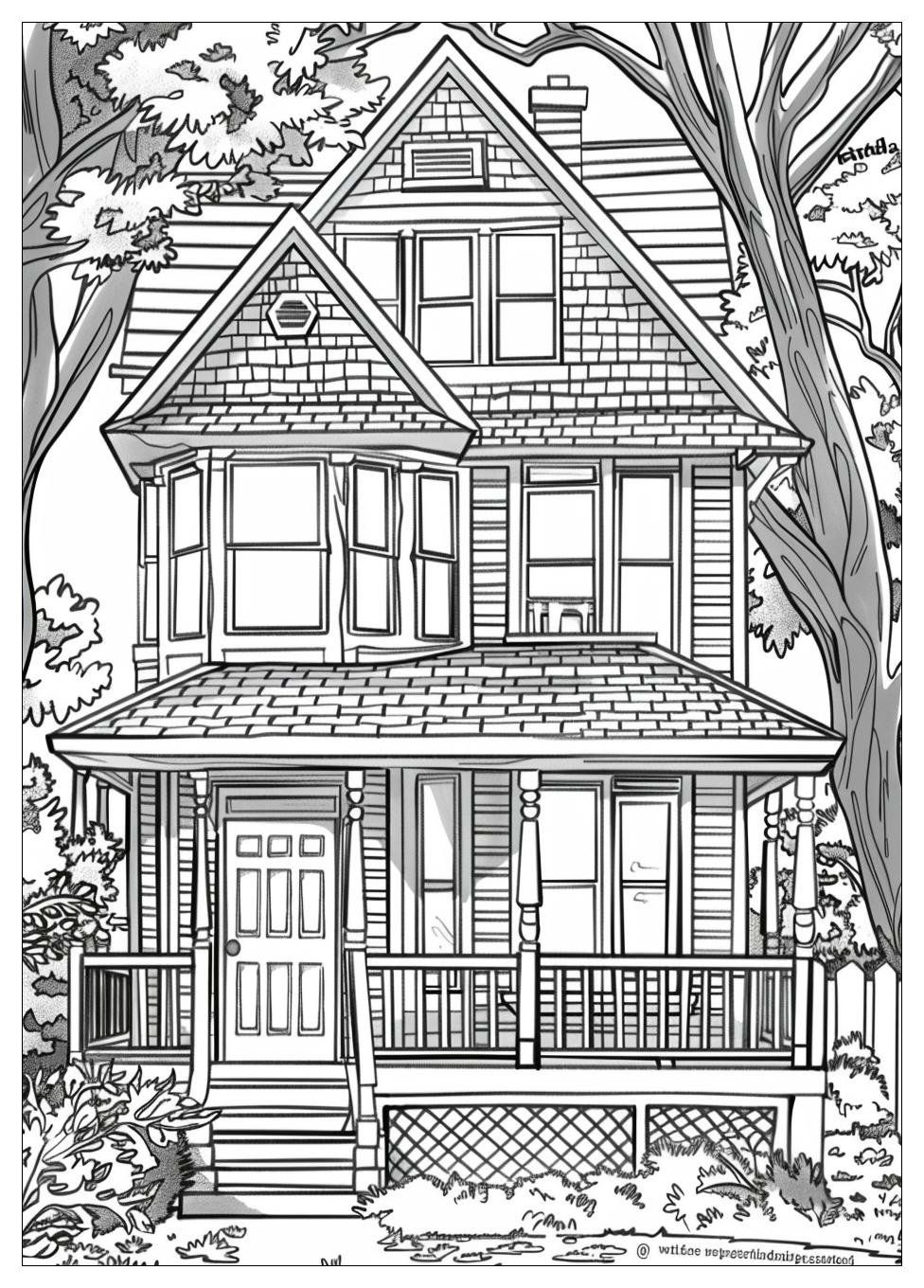 Inside House Coloring Pages-18