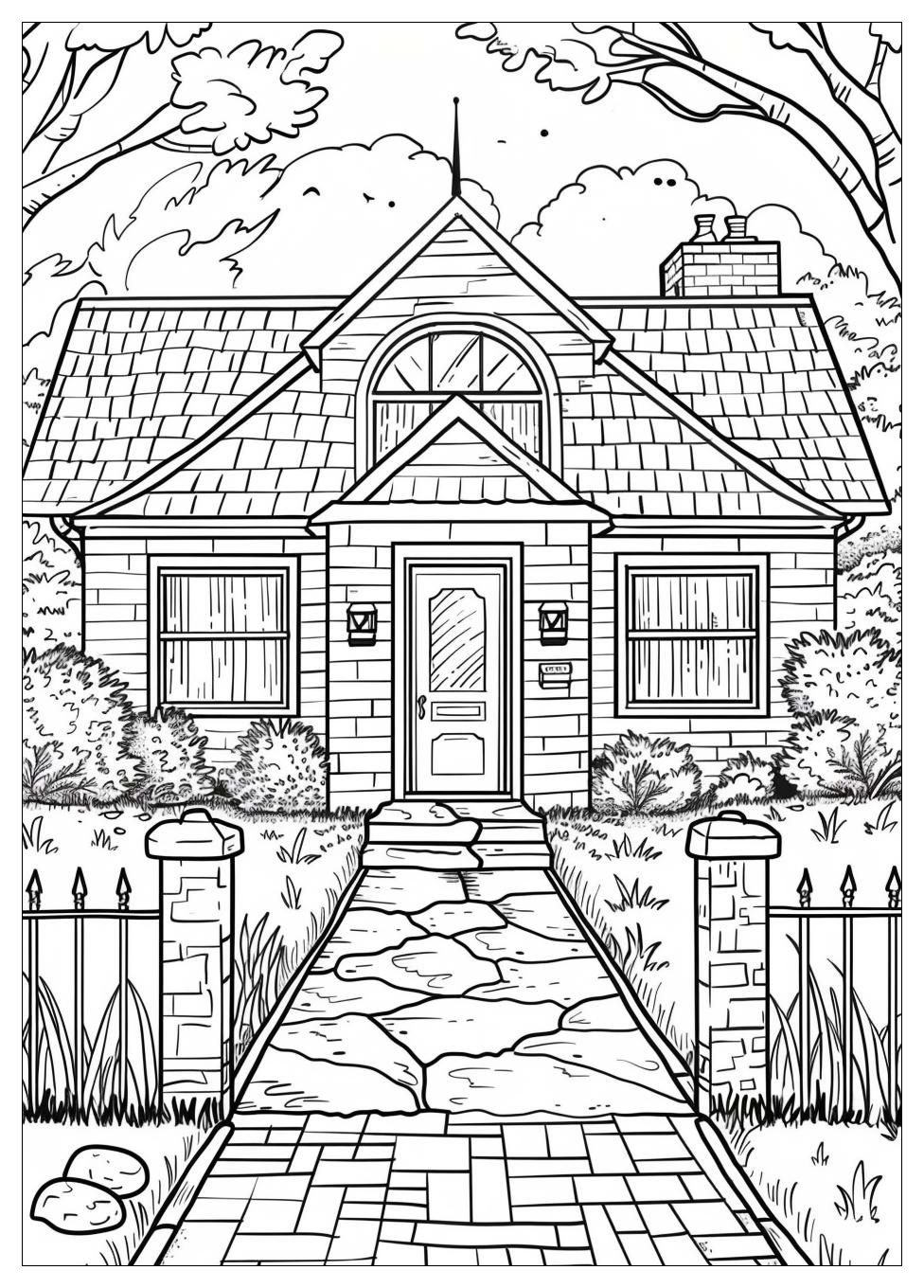 Inside House Coloring Pages-2