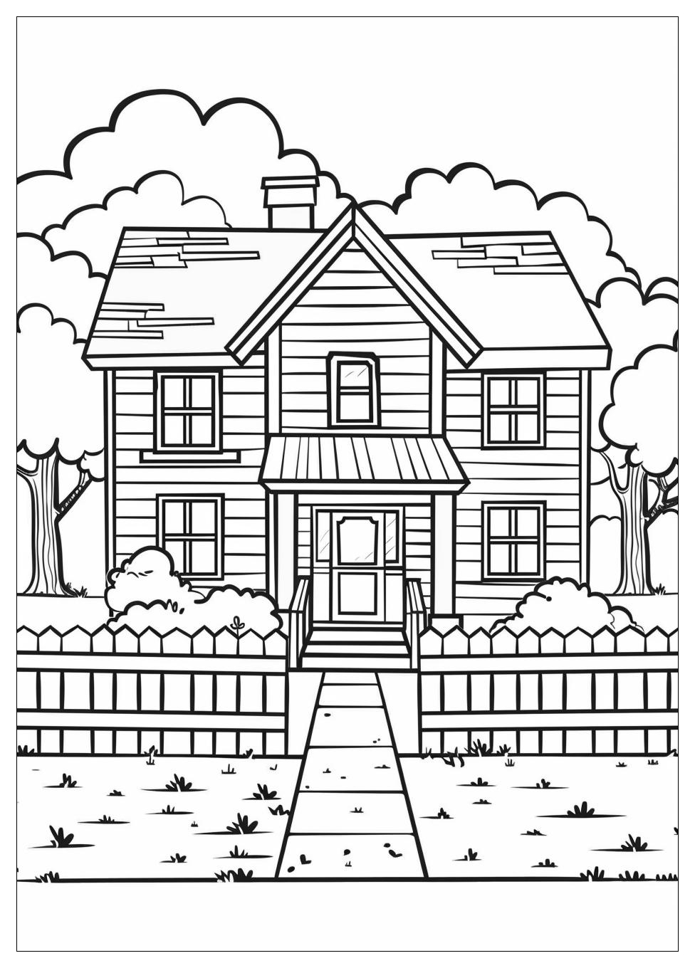 Inside House Coloring Pages-3