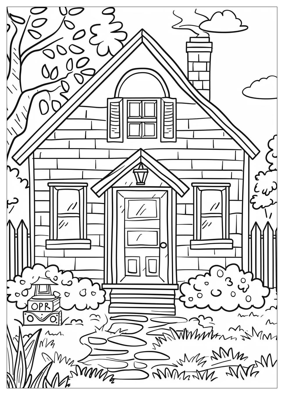 Inside House Coloring Pages-6