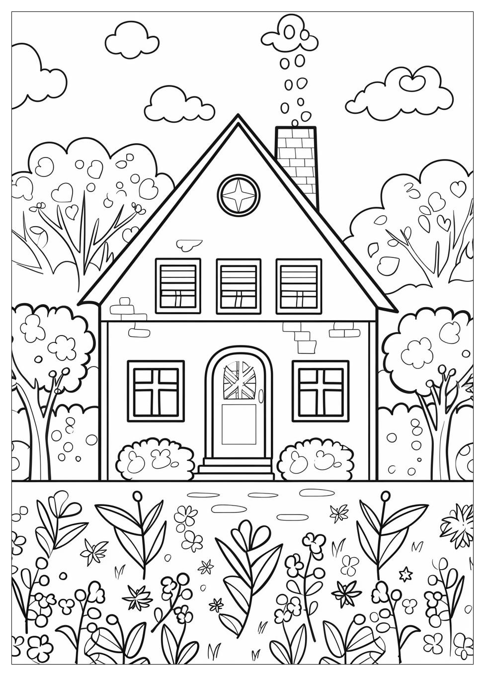 Inside House Coloring Pages-9