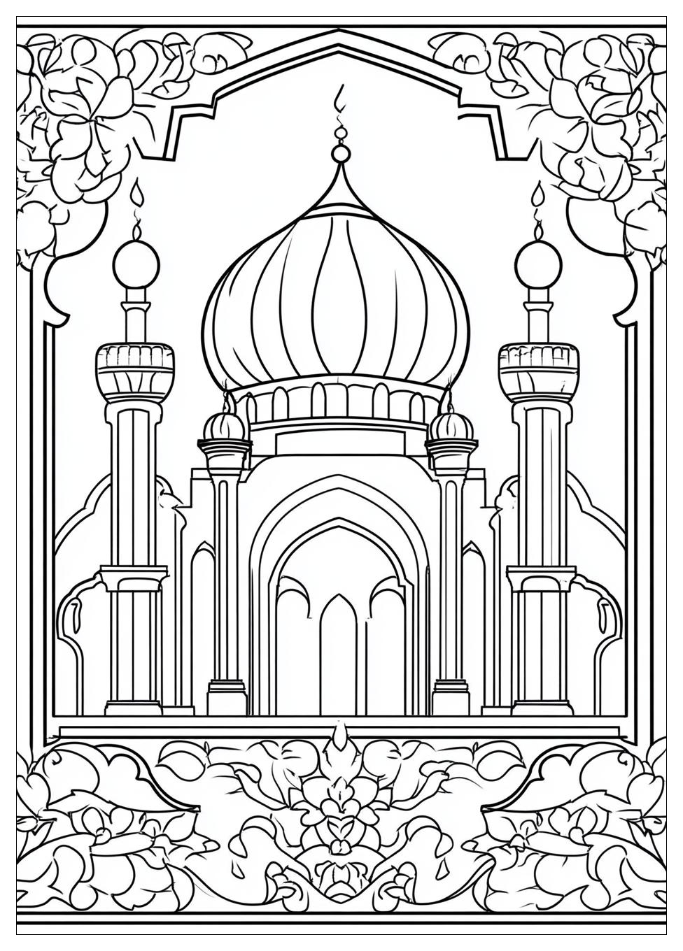 Islamic Coloring Pages-1