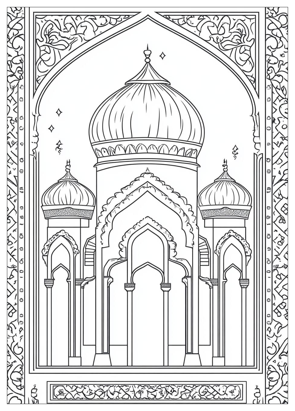 Islamic Coloring Pages-12