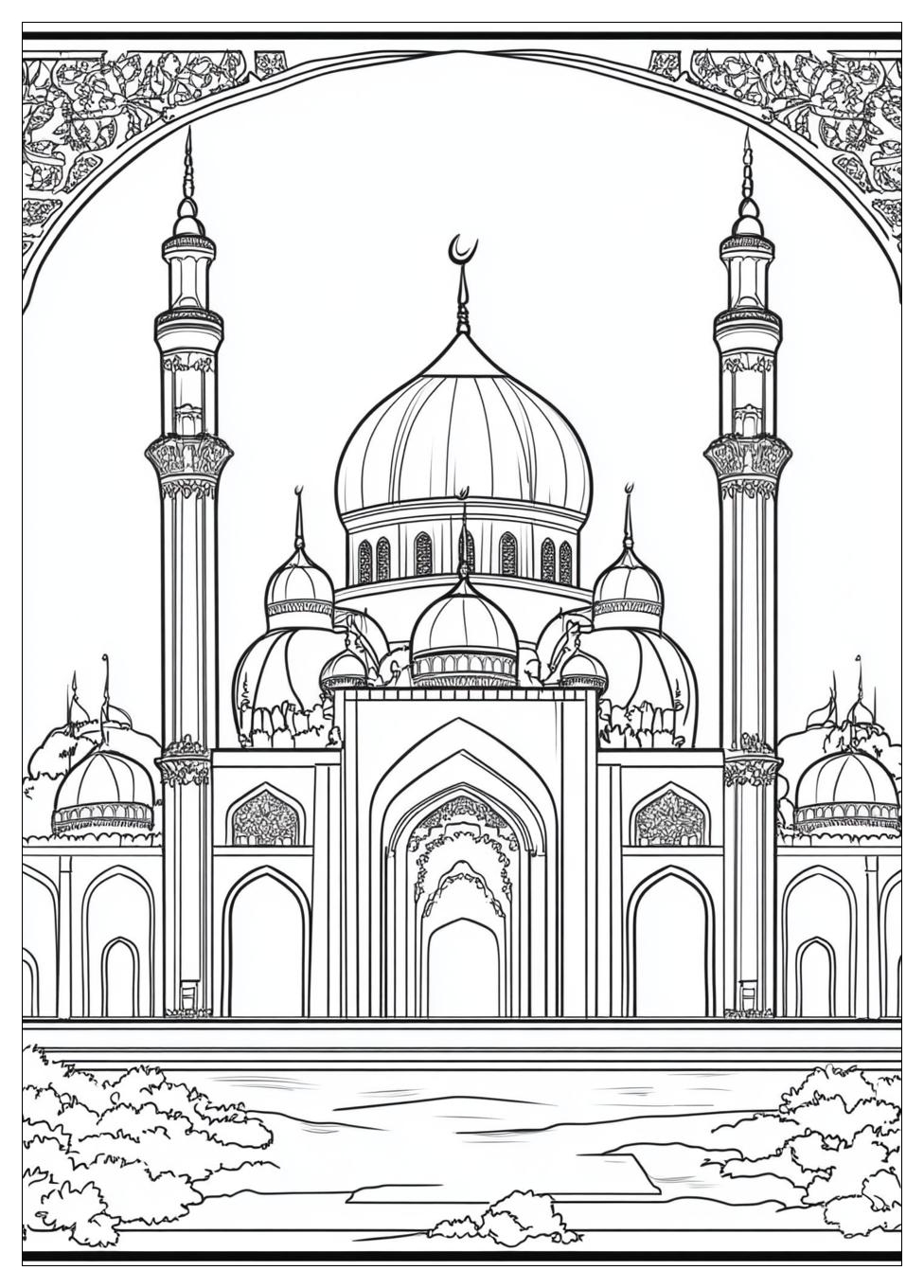Islamic Coloring Pages-19