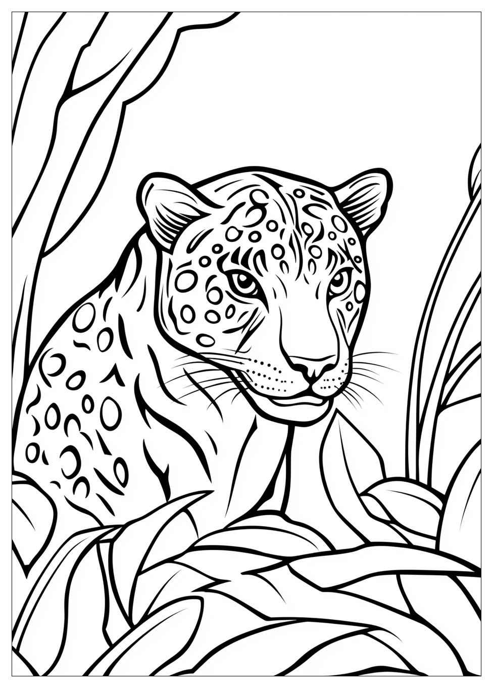 Jaguar Coloring Pages-11