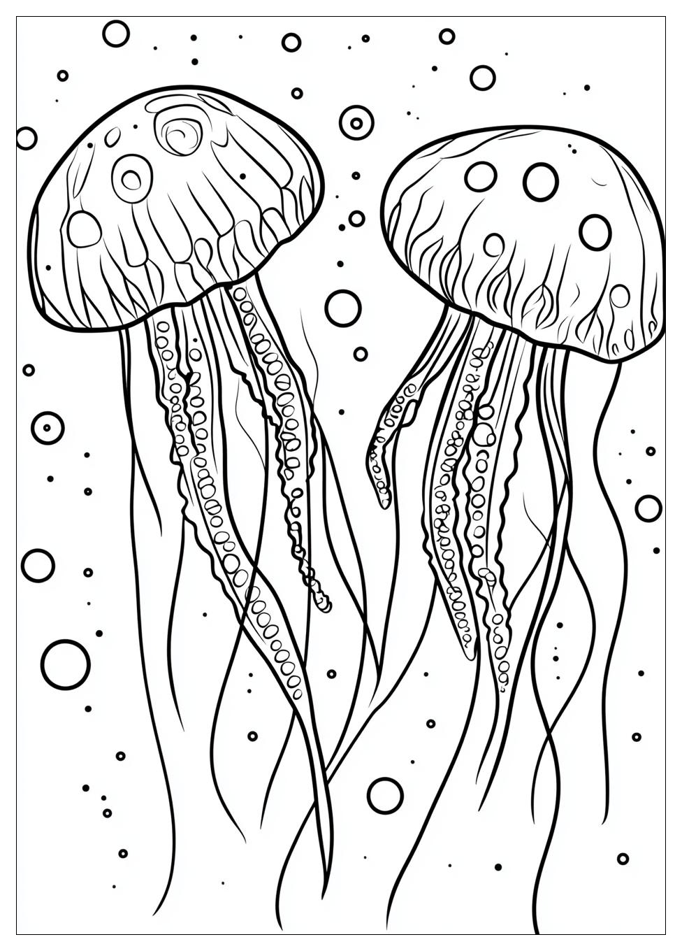 Free Printable Jellyfish Coloring Pages 1 Jellyfish Coloring Pages-1