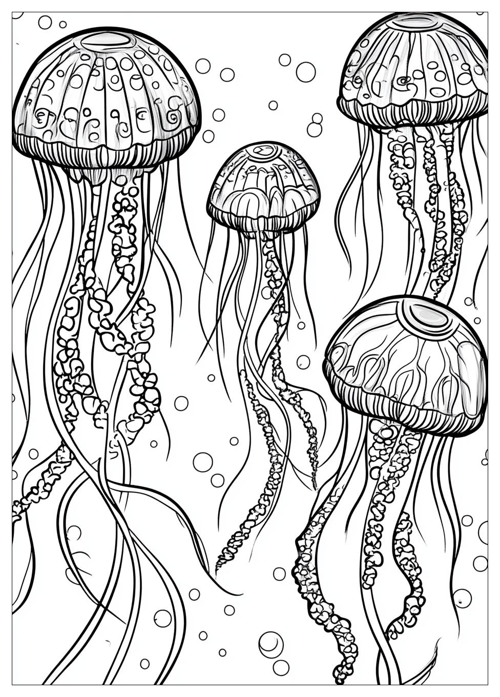 Free Printable Jellyfish Coloring Pages 10 Jellyfish Coloring Pages-10