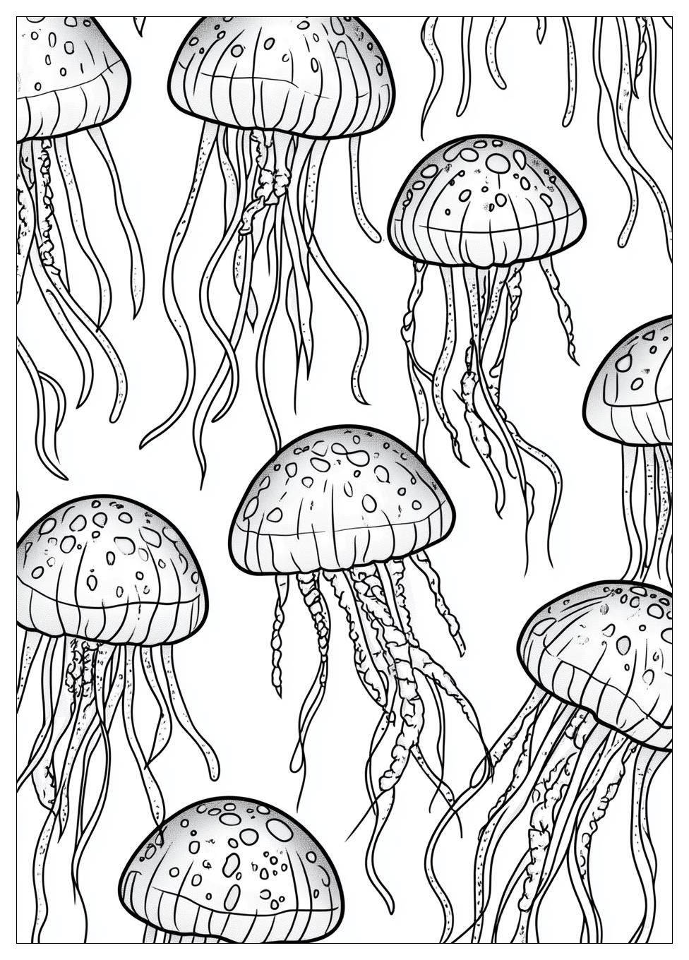 Free Printable Jellyfish Coloring Pages 12 Jellyfish Coloring Pages-12