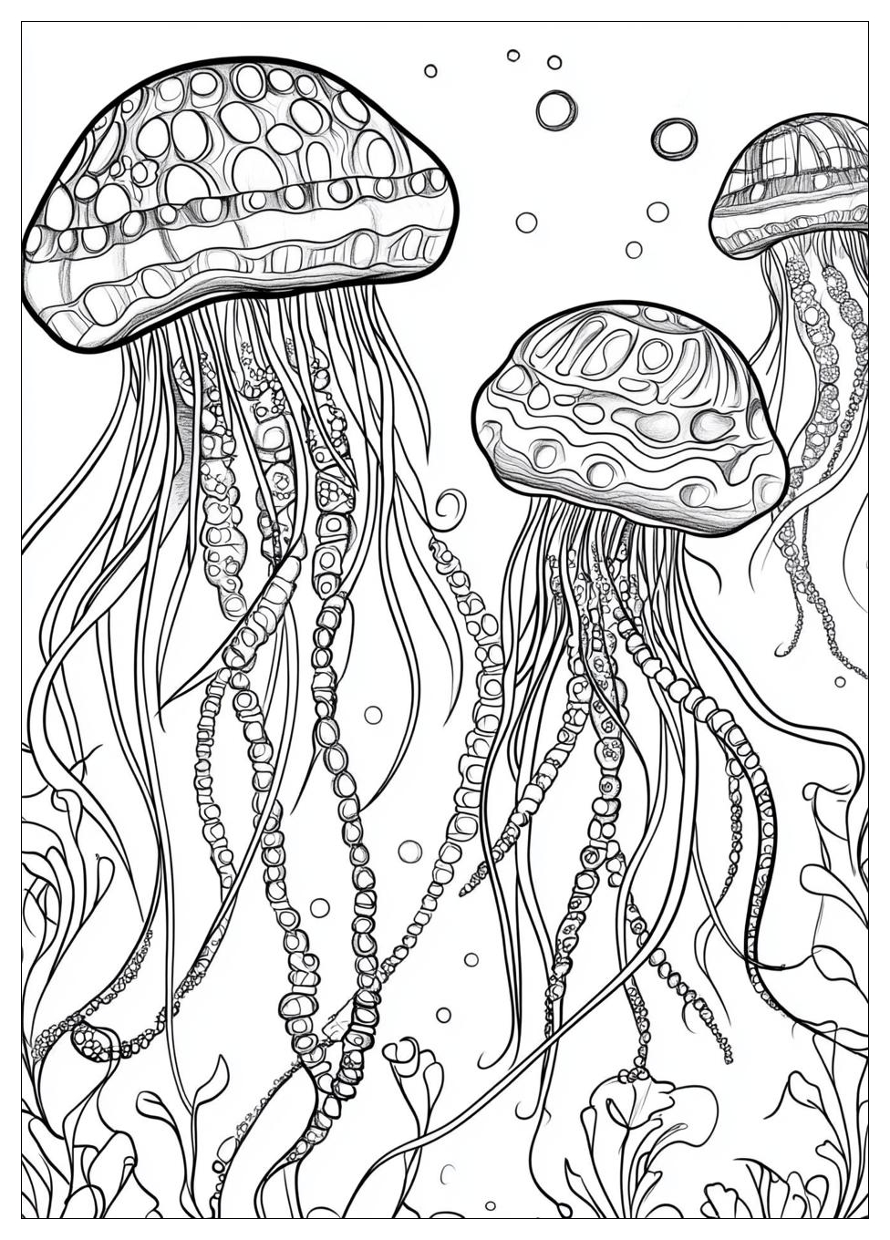 Free Printable Jellyfish Coloring Pages 13 Jellyfish Coloring Pages-13