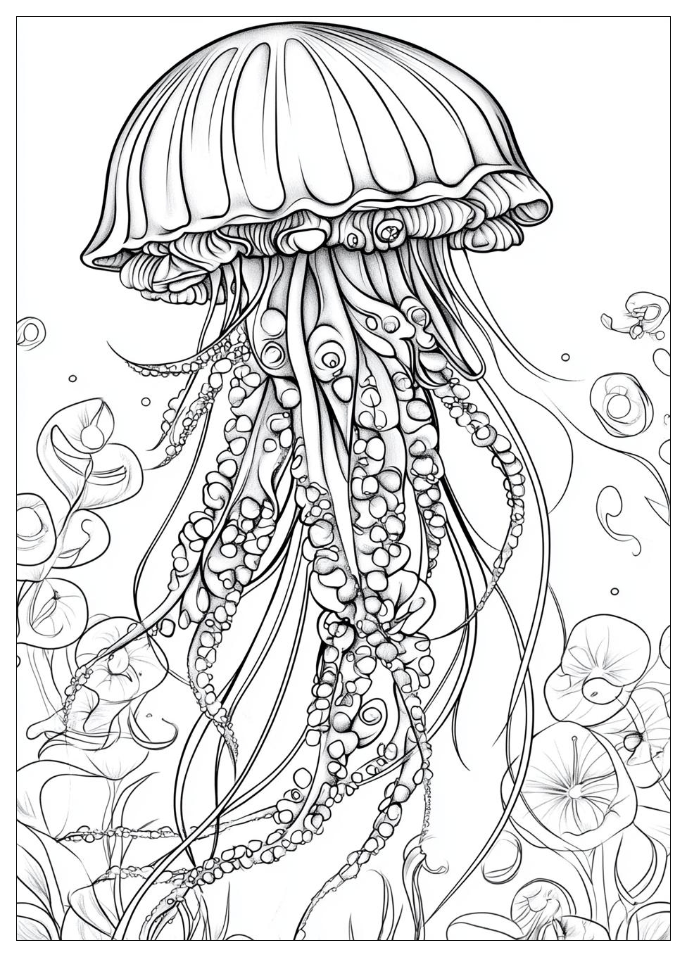 Free Printable Jellyfish Coloring Pages 14 Jellyfish Coloring Pages-14
